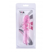 Стимулирующая розовая насадка с шишечками и шипами - 13,5 см. - Toyfa Basic - в Сыктывкаре купить с доставкой