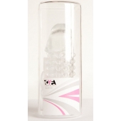 Гелевая прозрачная насадка с 2 отростками - 13 см. - Toyfa Basic - в Сыктывкаре купить с доставкой