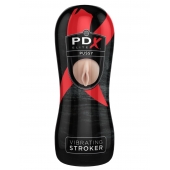 Мастурбатор-вагина Vibrating Pussy Stroker с вибрацией - Pipedream - в Сыктывкаре купить с доставкой
