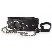 Широкий кожаный ошейник в готическом стиле - Sitabella - купить с доставкой в Сыктывкаре