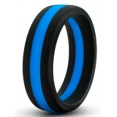 Черно-синее эрекционное кольцо Silicone Go Pro Cock Ring - Blush Novelties - в Сыктывкаре купить с доставкой