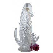 Закрытая прозрачная вибронасадка на пенис Crystal Sleeve Vibe - Erowoman-Eroman - в Сыктывкаре купить с доставкой