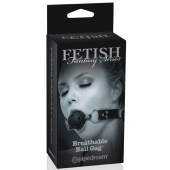 Черный кляп с дырочками Breathable Ball Gag - Pipedream - купить с доставкой в Сыктывкаре