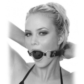 Черный кляп с дырочками Breathable Ball Gag - Pipedream - купить с доставкой в Сыктывкаре