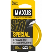 Презервативы с точками и рёбрами в железном кейсе MAXUS Special - 3 шт. - Maxus - купить с доставкой в Сыктывкаре