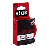 Ультратонкие презервативы в железном кейсе MAXUS Sensitive - 3 шт. - Maxus - купить с доставкой в Сыктывкаре