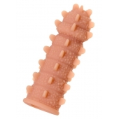 Телесная реалистичная насадка KOKOS Extreme Sleeve 04 с дополнительной стимуляцией - 12,7 см. - KOKOS - в Сыктывкаре купить с доставкой