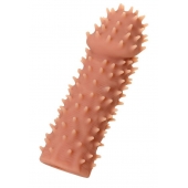 Телесная реалистичная насадка KOKOS Extreme Sleeve 07 с дополнительной стимуляцией - 12,7 см. - KOKOS - в Сыктывкаре купить с доставкой