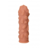 Телесная реалистичная насадка KOKOS Extreme Sleeve 11 с дополнительной стимуляцией - 12,7 см. - KOKOS - в Сыктывкаре купить с доставкой