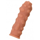 Телесная реалистичная насадка KOKOS Extreme Sleeve 11 с дополнительной стимуляцией - 12,7 см. - KOKOS - в Сыктывкаре купить с доставкой
