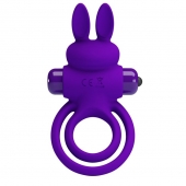 Фиолетовое эрекционное кольцо с вибростимуляцией клитора Vibrant Penis Ring III - Baile - в Сыктывкаре купить с доставкой