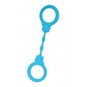 Голубые силиконовые наручники A-Toys без ключа - A-toys - купить с доставкой в Сыктывкаре