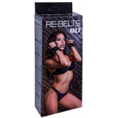 Черные кожаные наручники Naila - Rebelts - купить с доставкой в Сыктывкаре