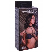 Черный поводок и чокер с кольцом Rada - Rebelts - купить с доставкой в Сыктывкаре