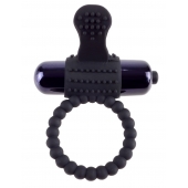 Черное эрекционное виброкольцо Vibrating Silicone Super Ring - Pipedream - в Сыктывкаре купить с доставкой