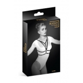 Черная упряжь на грудь Laura - Bijoux Pour Toi - купить с доставкой в Сыктывкаре