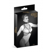 Черная упряжь на грудь Julia - Bijoux Pour Toi - купить с доставкой в Сыктывкаре