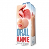 Телесный мастурбатор-ротик с язычком Oral Anne - Blush Novelties - в Сыктывкаре купить с доставкой