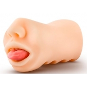 Телесный мастурбатор-ротик с язычком Oral Anne - Blush Novelties - в Сыктывкаре купить с доставкой