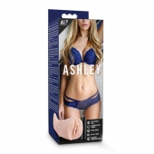 Телесный мастурбатор-вагина с вибропулей Ashley - Blush Novelties - в Сыктывкаре купить с доставкой