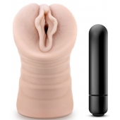 Телесный мастурбатор-вагина с вибропулей Ashley - Blush Novelties - в Сыктывкаре купить с доставкой