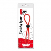 Красное эрекционное лассо с одной бусиной-утяжкой STRETCHY THIN LASSO - Dream Toys - в Сыктывкаре купить с доставкой