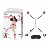 Фиолетовый набор фиксаций на кровати Classic Bedspreader - Lux Fetish - купить с доставкой в Сыктывкаре