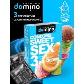Презервативы для орального секса DOMINO Sweet Sex с ароматом мороженого - 3 шт. - Domino - купить с доставкой в Сыктывкаре