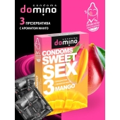 Презервативы для орального секса DOMINO Sweet Sex с ароматом манго - 3 шт. - Domino - купить с доставкой в Сыктывкаре