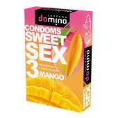 Презервативы для орального секса DOMINO Sweet Sex с ароматом манго - 3 шт. - Domino - купить с доставкой в Сыктывкаре