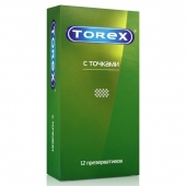Текстурированные презервативы Torex  С точками  - 12 шт. - Torex - купить с доставкой в Сыктывкаре