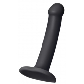 Черный фаллос на присоске Silicone Bendable Dildo S - 17 см. - Strap-on-me - купить с доставкой в Сыктывкаре
