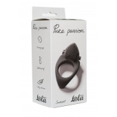 Черное эрекционное виброкольцо Pure Passion Sunset - Lola Games - в Сыктывкаре купить с доставкой