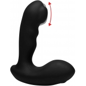 Черный стимулятор простаты Alpha-Pro 7X P-Milker Silicone Prostate Stimulator with Milking Bead - XR Brands - в Сыктывкаре купить с доставкой