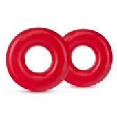 Набор из 2 красных эрекционных колец DONUT RINGS OVERSIZED - Blush Novelties - в Сыктывкаре купить с доставкой