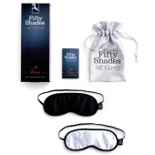 Набор из двух масок на глаза Soft Blindfold Twin Pack - Fifty Shades of Grey - купить с доставкой в Сыктывкаре