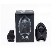 Темно-серый инновационный мужской осциллятор PULSE SOLO LUX с пультом ДУ - Hot Octopuss - в Сыктывкаре купить с доставкой