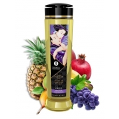 Массажное масло Libido Exotic Fruits с ароматом экзотических фруктов - 240 мл. - Shunga - купить с доставкой в Сыктывкаре