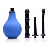 Анальный душ с 3 насадками Premium One-way Valve Anal Douche Set - XR Brands - купить с доставкой в Сыктывкаре