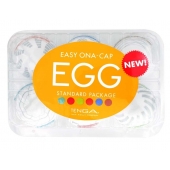 Набор из 6 мастурбаторов Tenga EGG Easy Beat с различным рельефом - Tenga - в Сыктывкаре купить с доставкой