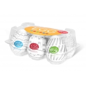 Набор из 6 мастурбаторов Tenga EGG Easy Beat с различным рельефом - Tenga - в Сыктывкаре купить с доставкой