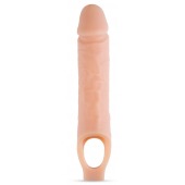 Телесный реалистичный фаллоудлинитель 10 Inch Silicone Cock Sheath Penis Extender - 25,4 см. - Blush Novelties - в Сыктывкаре купить с доставкой