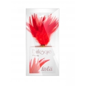 Красный перьевой тиклер Plume - 23 см. - Lola Lingerie - купить с доставкой в Сыктывкаре