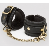 Черные наручники Bound to You Faux Leather Wrist Cuffs - Fifty Shades of Grey - купить с доставкой в Сыктывкаре