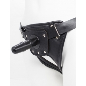 Черный пояс для насадок CLASS STRAP Restyling - LOVETOY (А-Полимер) - купить с доставкой в Сыктывкаре