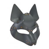 Серая маска Wolf с клепками - Sitabella - купить с доставкой в Сыктывкаре