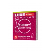 Презервативы с ароматом вишни LUXE Royal Cherry Collection - 3 шт. - Luxe - купить с доставкой в Сыктывкаре