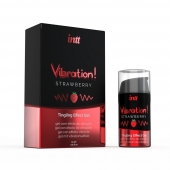 Жидкий интимный гель с эффектом вибрации Vibration! Strawberry - 15 мл. - INTT - купить с доставкой в Сыктывкаре