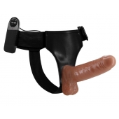 Страпон на трусиках с вибрацией Ultra Passionate Harness - 16 см. - Baile - купить с доставкой в Сыктывкаре