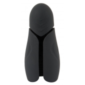 Черный силиконовый вибромастурбатор с нагревом Masturbator with 2 Functions - Orion - в Сыктывкаре купить с доставкой
